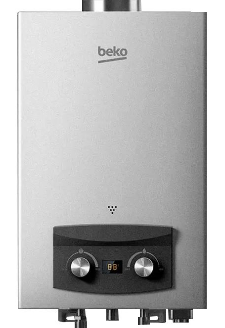 سخان غاز بيكو ديجيتال، 6 لتر، فضي -BGWH 6LS 