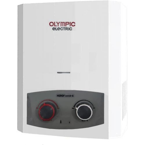 سخان مياه غاز ديجيتال اوليمبك اليكتريك، سعة 6 لتر، ابيض - 945105585 