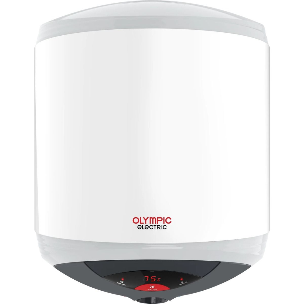 سخان مياه ديجيتال تربو هيرو اولمبيك اليكتريك، 50 لتر– ابيض 