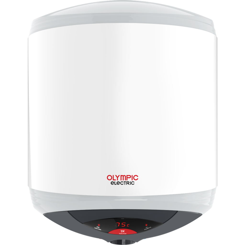 سخان مياه كهربائي ديجيتال اوليمبيك اليكتريك هيرو تيربو، 30 لتر، ابيض - 945105436 