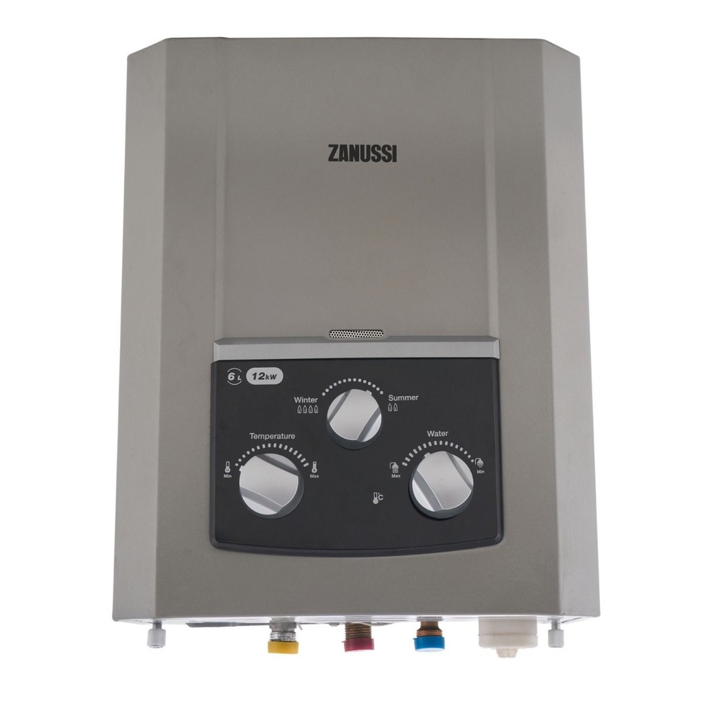 سخان غاز زانوسي، سعة 6 لتر، رمادي - 5570 