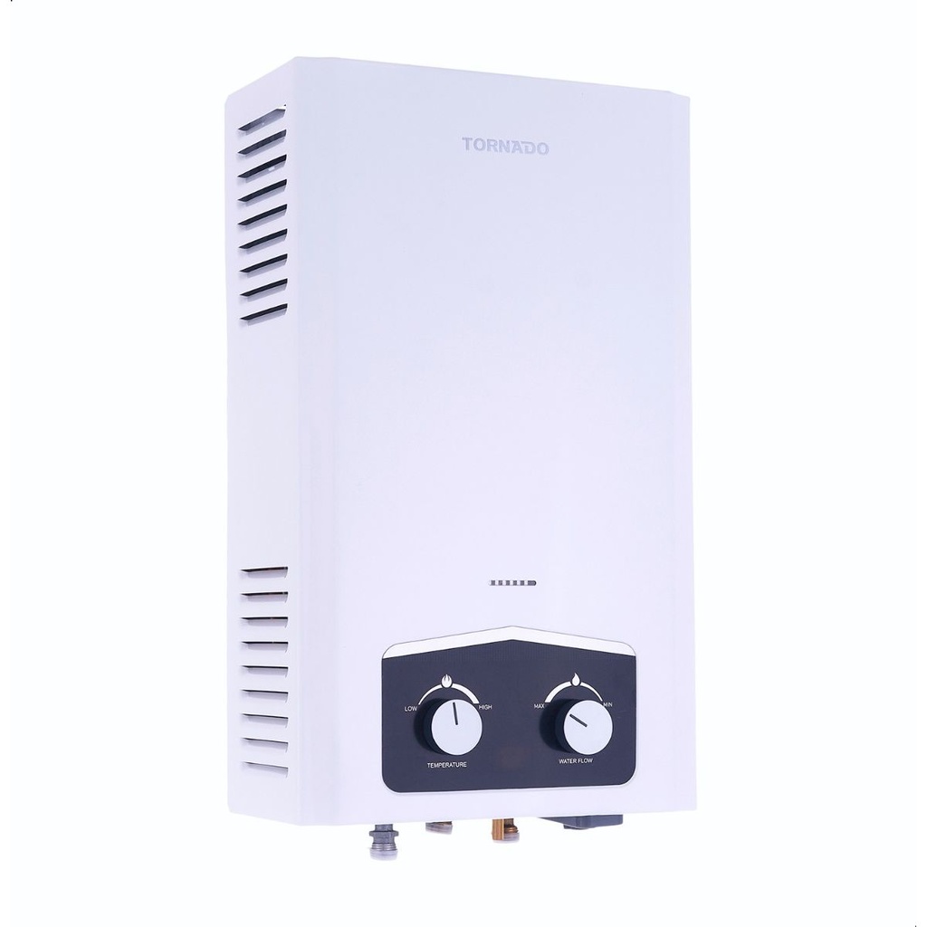 سخان مياه غاز تورنيدو، 10 لتر، ابيض - GH-MP10N-A 