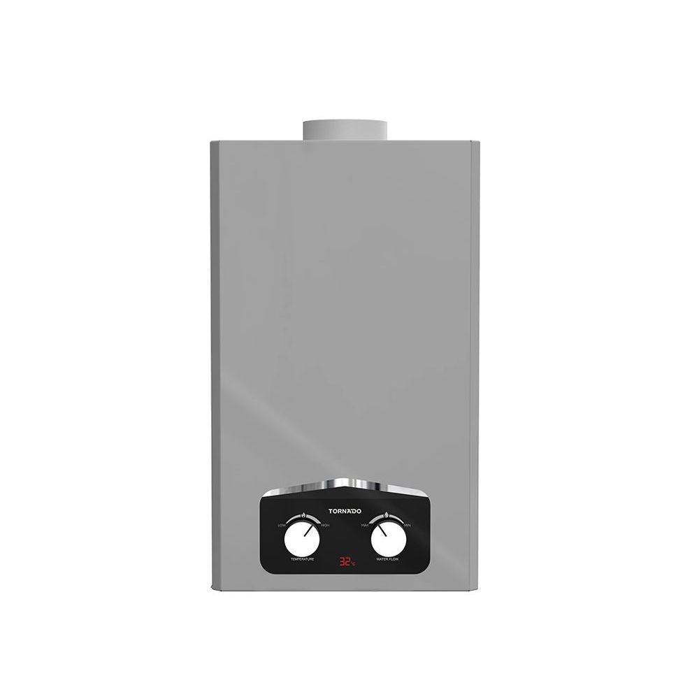 سخان مياه غاز تورنيدو، 10 لتر، فضي - GHM-MP10N-S 