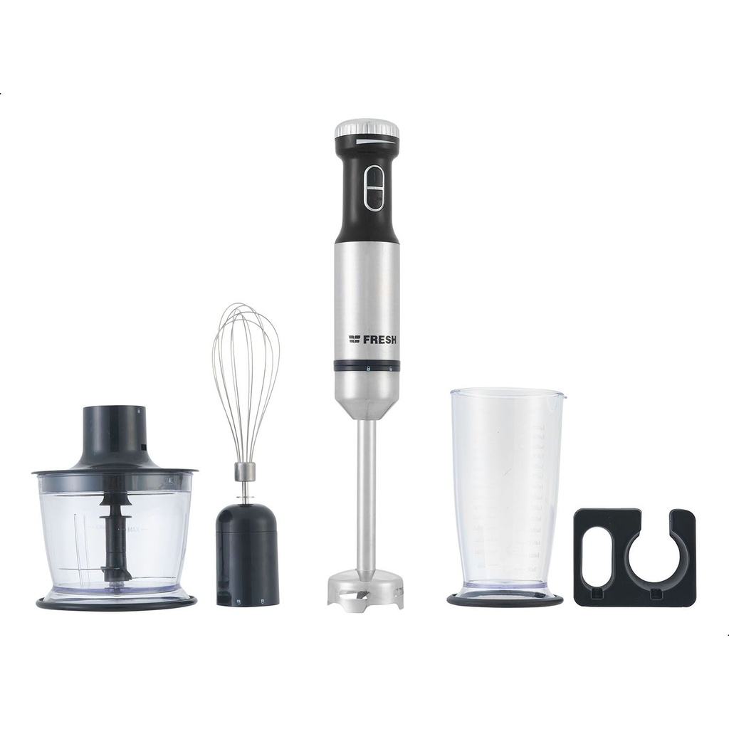 هاند بلندر فريش بالملحقات، 800 وات، اسود فضي- HP800FO 
