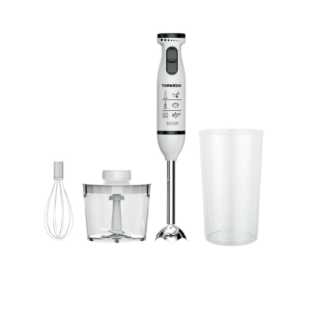 هاند بلندر تورنيدو، 0.7 لتر، 600 وات، ابيض - HB-600GWT 