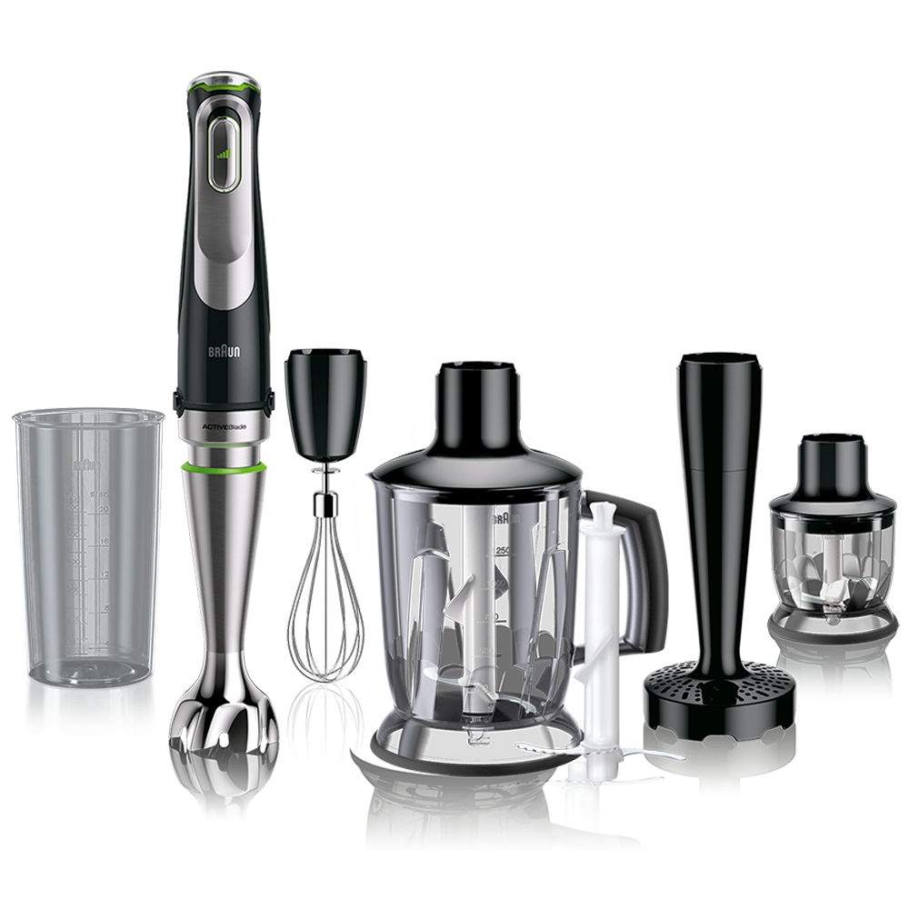 هاند بلندر براون مالتي كويك 9، 1200 وات، اسود وفضي - MQ 9147X 