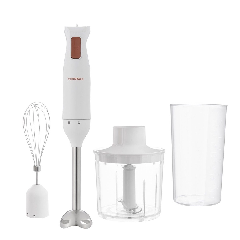 هاند بلندر تورنيدو بملحقات، بقوة 250 وات، ابيض - HB-250T 