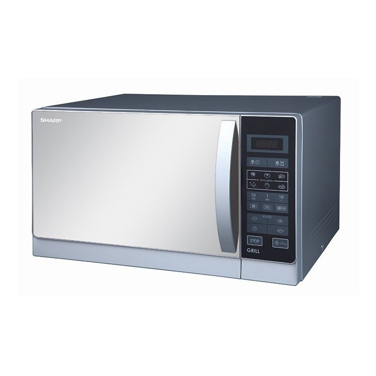 مايكروويف رقمي من شارب بالشواية، 25 لتر، 900 واط، فضي- R-75MR(S) 