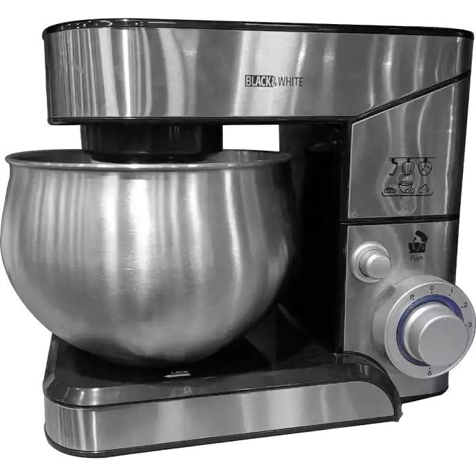 عجان بلاك اند وايت بملحقاته، سعة 5 لتر، 1000 وات، فضي - SC.205 