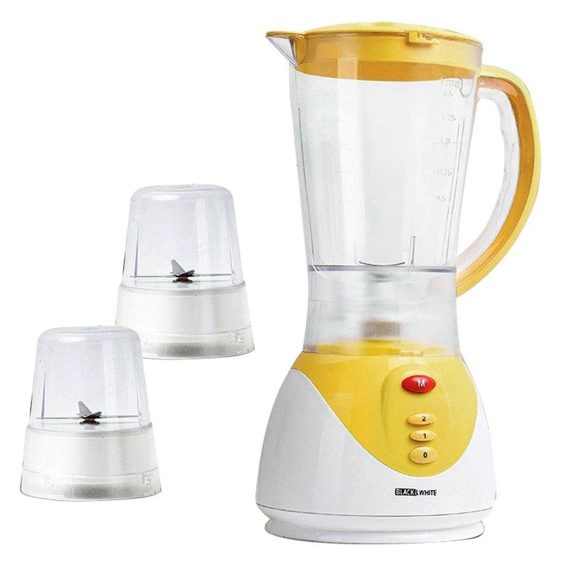 خلاط بلاك اند وايت مع 2 مطحنة، سعة 1.5 لتر، بقوة 500 وات، متعدد الألوان - Bl5000 