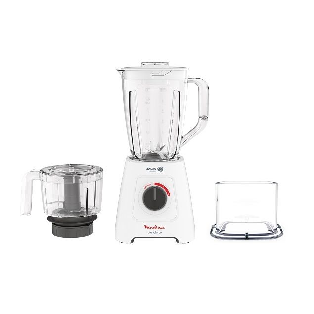 خلاط مولونيكس بلند فورس بملحقاته، 2 لتر - 800 وات، ابيض - LM42X2EG 