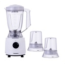 خلاط تورنيدو مع 2 مطحنة، 400 وات - ابيض - BL400-2-WHITE 
