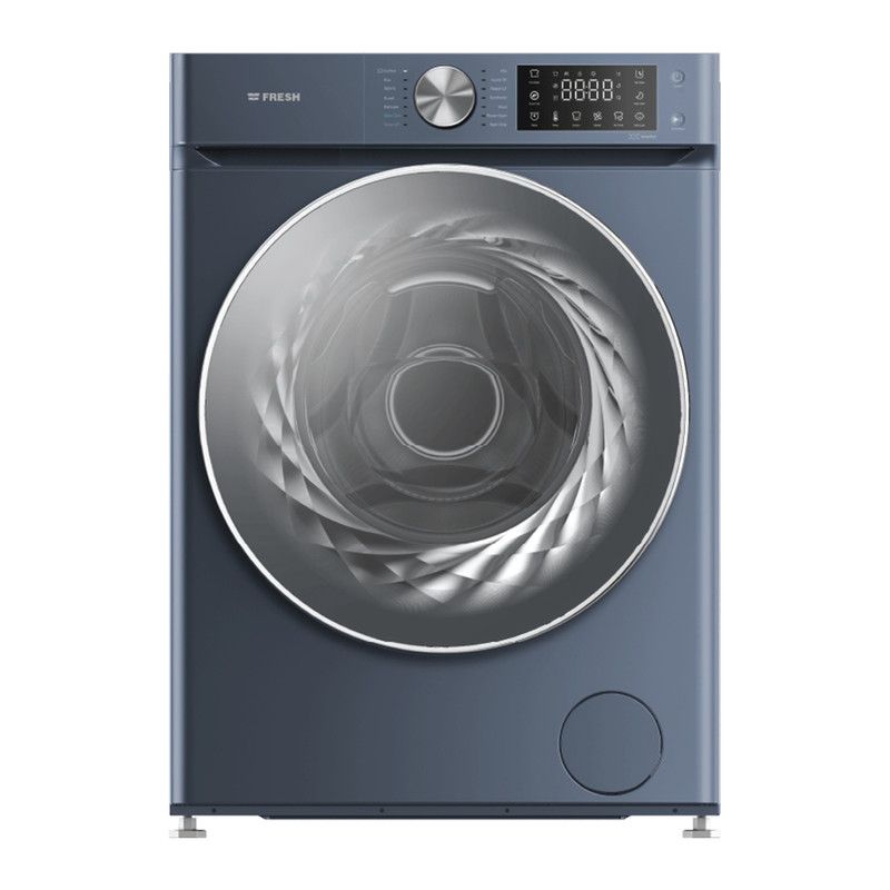 غسالة ملابس انفرتر فريش، تحميل أمامي، 8 كيلو، ازرق - W8DD1255G1OB 