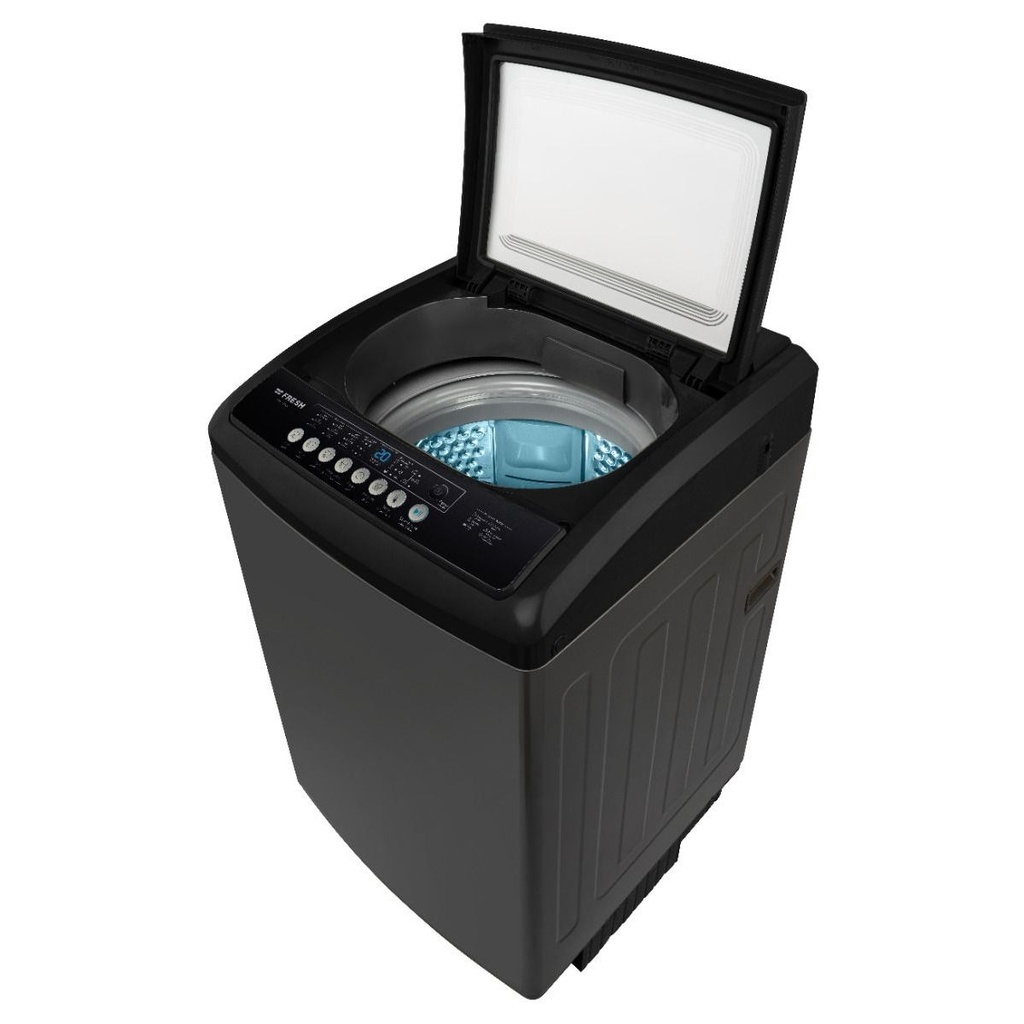 غسالة ملابس اتوماتيك فريش تحميل علوي، 12 كجم، ستانلس ستيل -ftm12f12bh 
