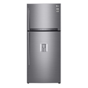 ثلاجة نوفروست ال جي بموتور انفرتر، 509 لتر، فضي - GN-F722HLHU 