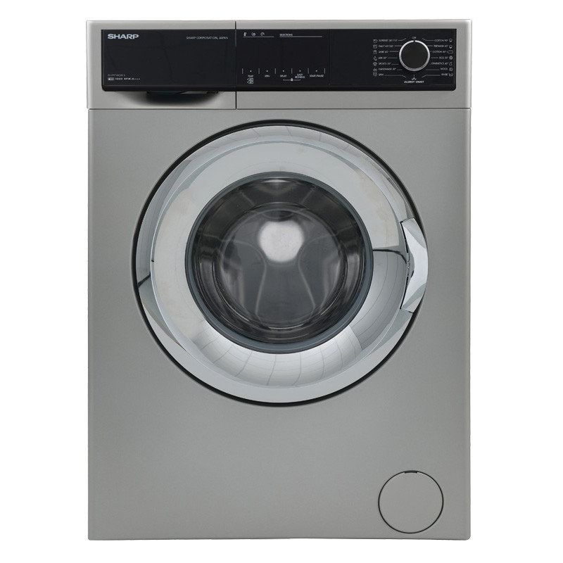 غسالة ملابس اتوماتيك شارب، تحميل امامي، 7 كجم، فضي- ES-FP710CXE-S 