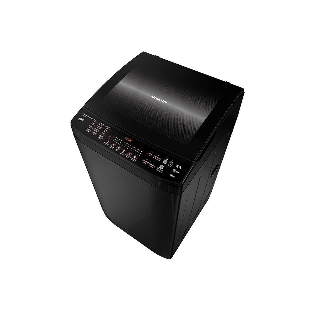 غسالة ملابس شارب تحميل علوي انفرتر، 11 كجم، اسود - ES-TD11GBKP 