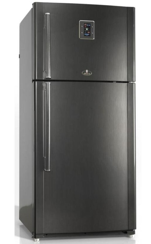 ثلاجة كريازي نوفروست، 625 لتر، اسود - KH625 