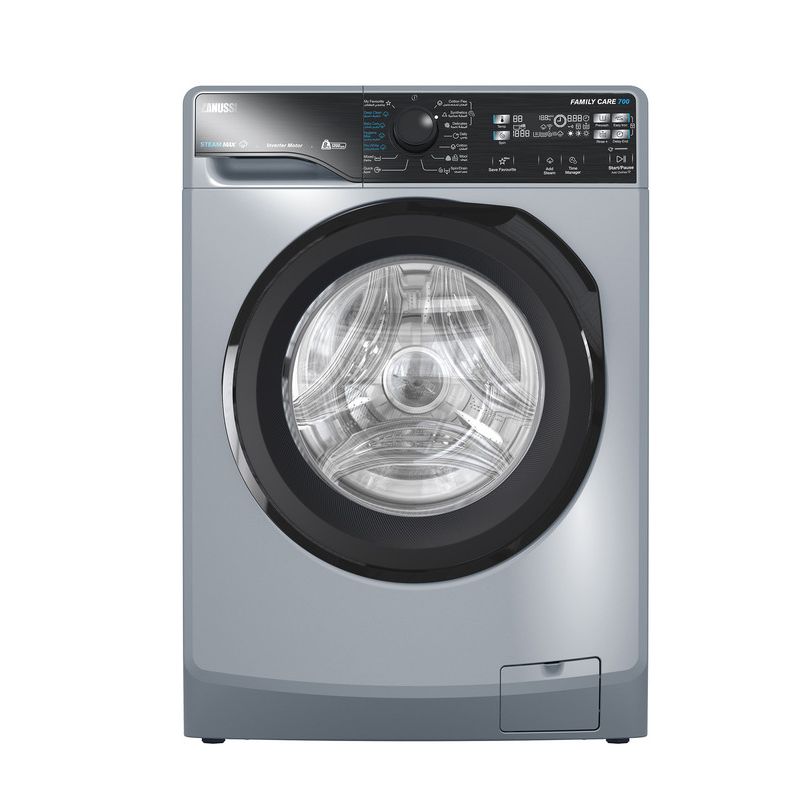 غسالة ملابس زانوسي، 8 كجم، تحميل امامي، فضي - TC2ZWF8221SB7 