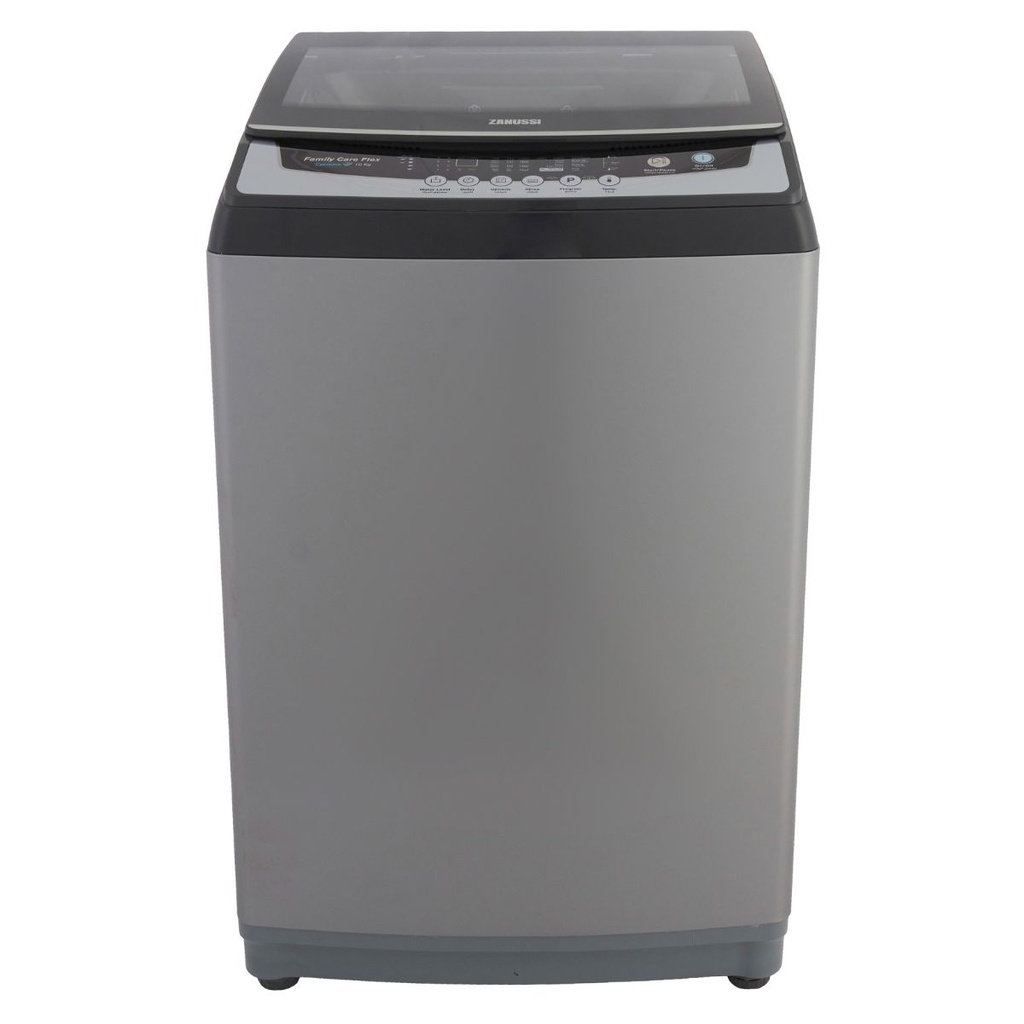 غسالة ملابس اوتوماتيك زانوسي تحميل علوي، 10 كجم، فضي - ZWT10710S 