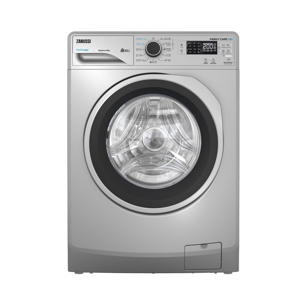غسالة ملابس زانوسي بيرلاماكس، 8 كجم، فضي - ZWF8240SX5 