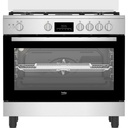 بوتاجاز غاز بيكو بشواية وخاصية اير فراي، 5 شعلة، ستانلس ستيل - BGGR 11225 GXA 