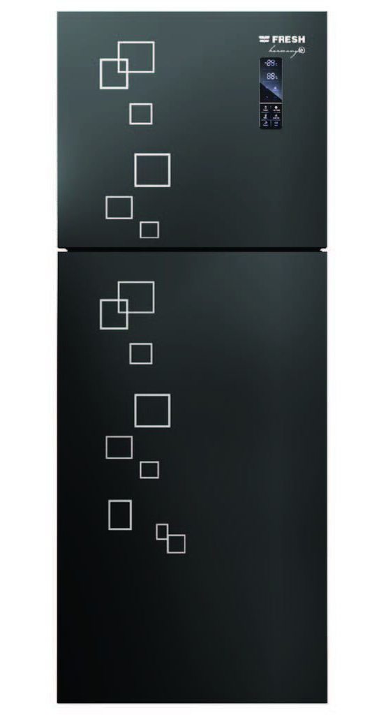 ثلاجة فريش هارموني نوفروست، 397 لتر، اسود - FNT-MR470YGQB 