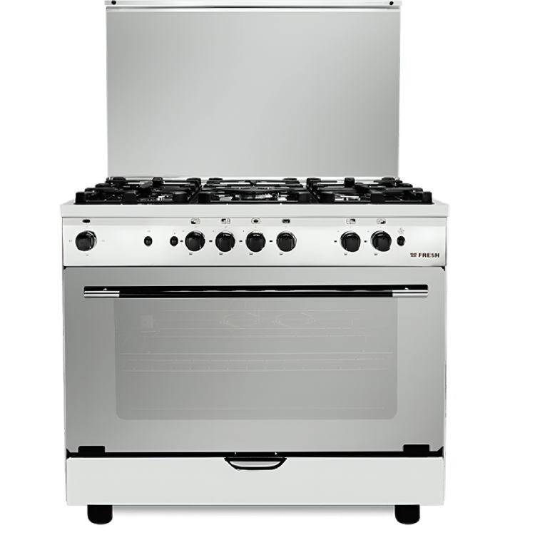 بوتاجاز غاز فريش بلازا كاست لايت، 5 شعلة، ستانلس ستيل- 17685 