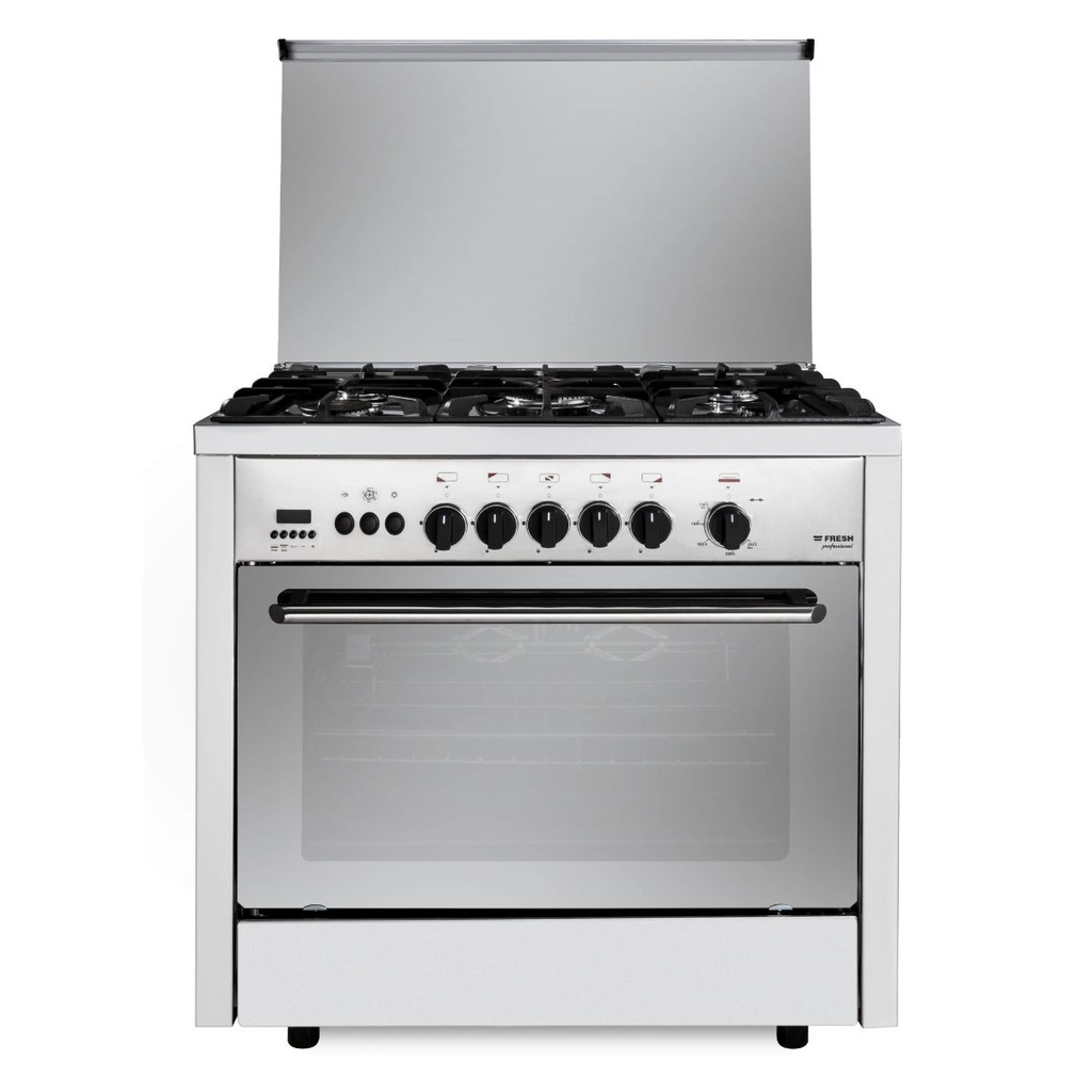 بوتجاز فريش بروفيشنال غاز كنترول، 5 شعلات، ستانلس ستيل - 15384 