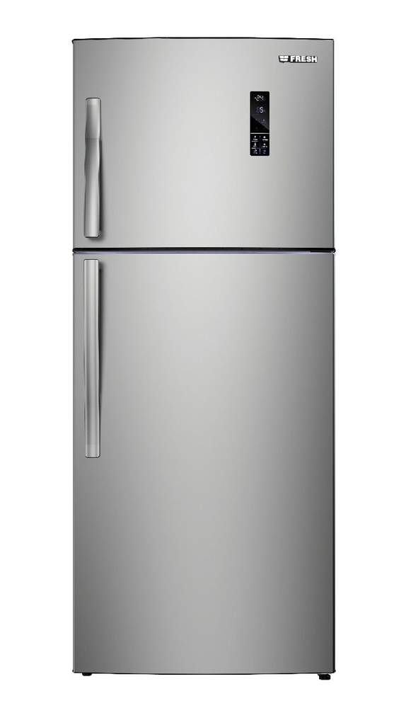 ثلاجة نوفروست فريش، سعة 471 لتر، ستانلس ستيل - FNT-M580 YT 