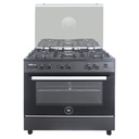 بوتجاز غاز يونيون اير اورو جوستو، 5 شعلة، اسود - C69BGM-P2C-511-IDSF-2W-GU-AL 