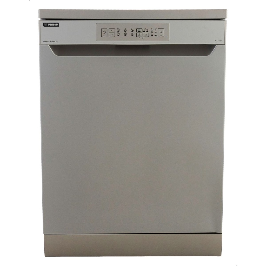 غسالة اطباق فريش، 12 فرد، فضي - A15 - 60-SR 