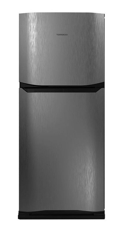 ثلاجة نوفروست تورنيدو، بفريزر علوي، 395 لتر، انفرتر، ستانلس ستيل غامق - RF-51FTV-DST 