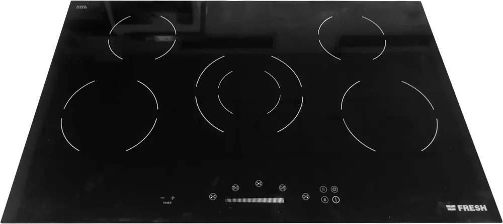 بوتاجاز مسطح كهرباء بلت ان فريش، 80 سم، 5 شعلة، اسود 