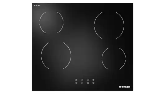 بوتاجاز مسطح كهرباء بلت ان فريش، 60 سم، 4 شعلة، اسود 