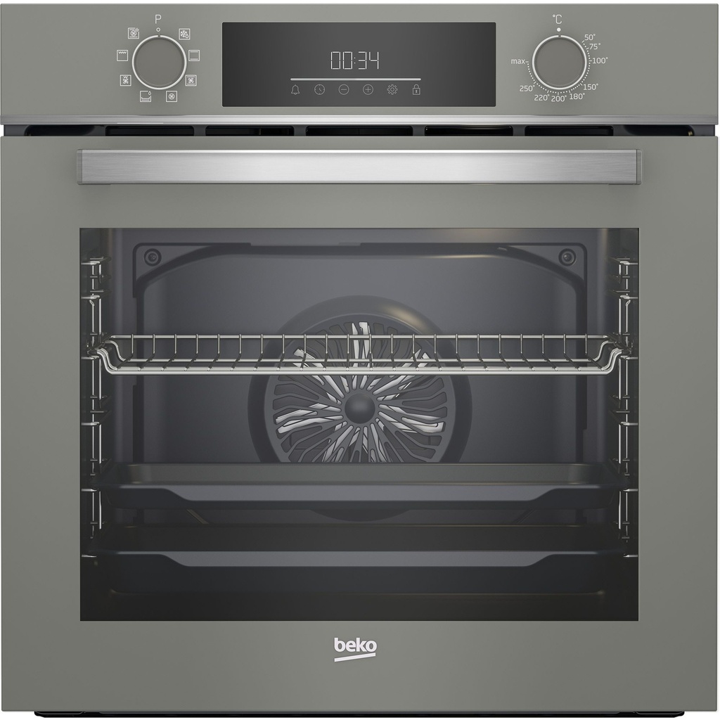 فرن كهرباء بلت ان بيكو بشواية، 60 سم، 72 لتر، رمادي - BBIM17300MGD 