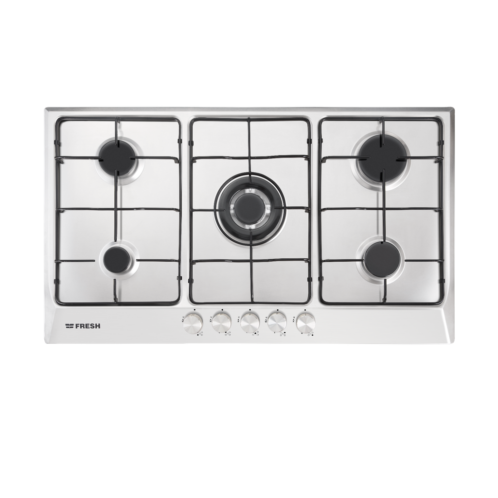 مسطح غاز فريش بلت ان، 5 شعلة، فضي– 8866 