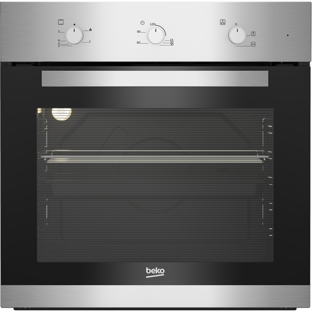 فرن غاز بيكو بلت ان بشواية، 66 لتر، فضى/اسود - BIG22100XC 