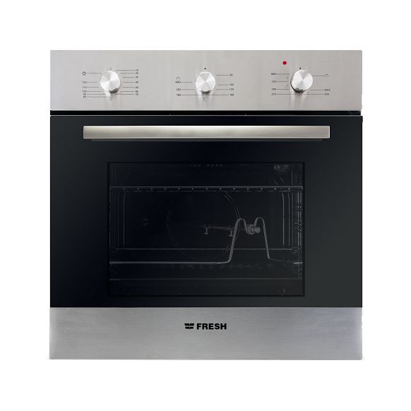 فرن بلت ان غاز فريش، 90 سم، فضي - GEFB90CMSF 
