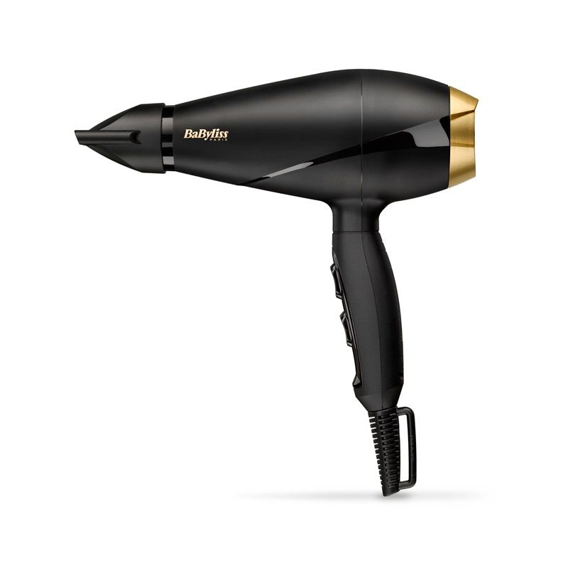 Babyliss Power Pro 2000 Hair Dryer, 2000 Watt, Black Gold - 6704E 