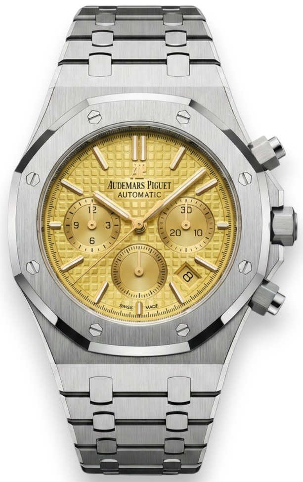 Audemars Piguet Royal Chronograph Champagne Sunburst Stainless Steel -92
