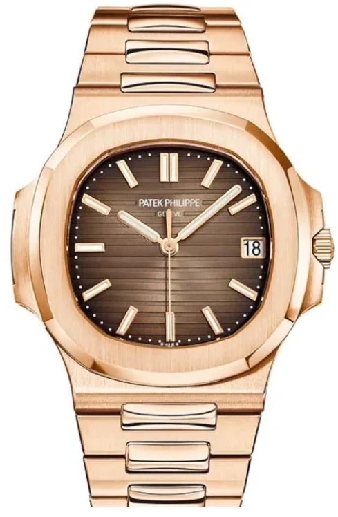 Patek Philippe Nautilus watch with a rose gold-7