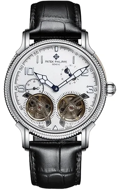 Patek Philippe Geneve Automatic Black Leather-53