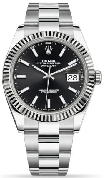 Rolex Datejust a black index-16