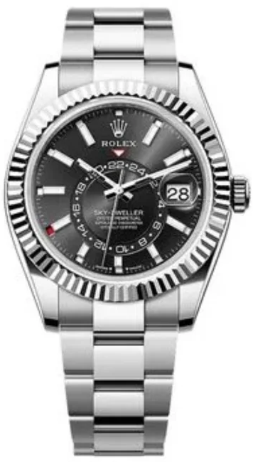 Rolex Sky-Dweller and fluted white gold bezel-36
