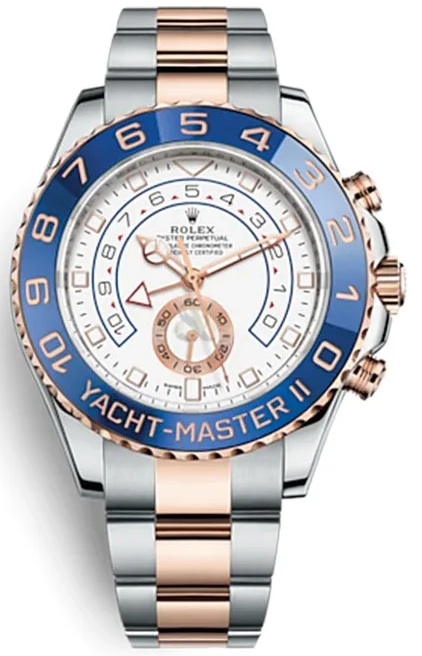 Rolex Yacht-Master II 116681 made of stainless steel and 18k Everose gold with a blue ceramic bezel-80