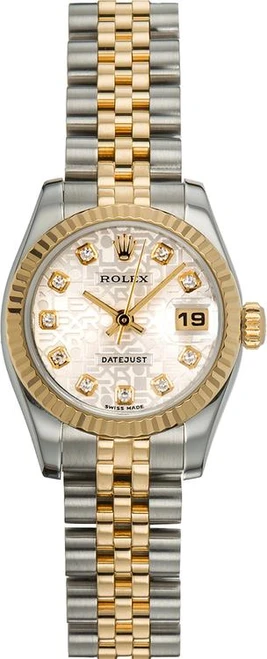 Rolex Lady-Datejust in yellow gold-3