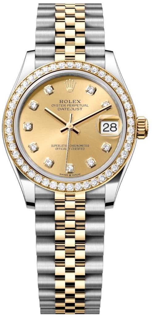 Rolex Lady-Datejust with a champagne-5