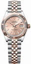 Rolex Lady-Datejust 28 in Everose Rolesor-11