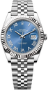 Rolex Datejust 31 with a blue-19